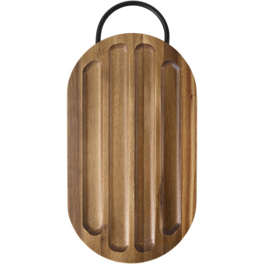 Logotrade promotional item picture of: Prestige acacia wood chopping board with bread knife