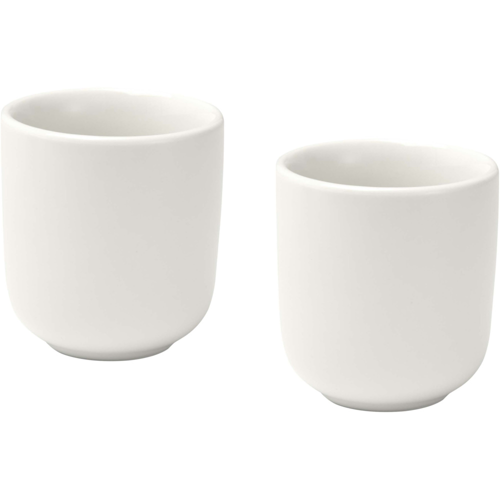 Logo trade advertising products image of: Male 90 ml ceramic espresso cups - set of 2