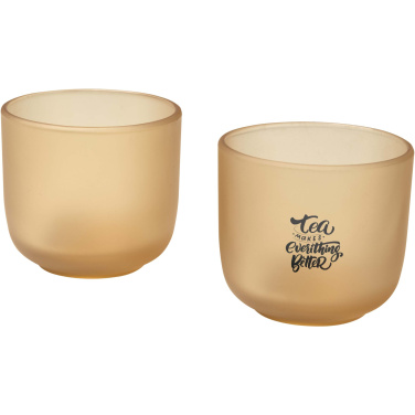 Logotrade promotional giveaway picture of: Male 200 ml glass cups - set of 2