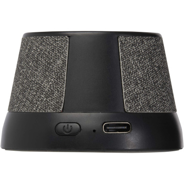 Logo trade business gifts image of: Horna 3W recycled plastic magnetic wireless speaker