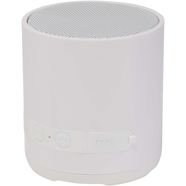 Logo trade advertising products picture of: Hunor 3W recycled plastic wireless speaker