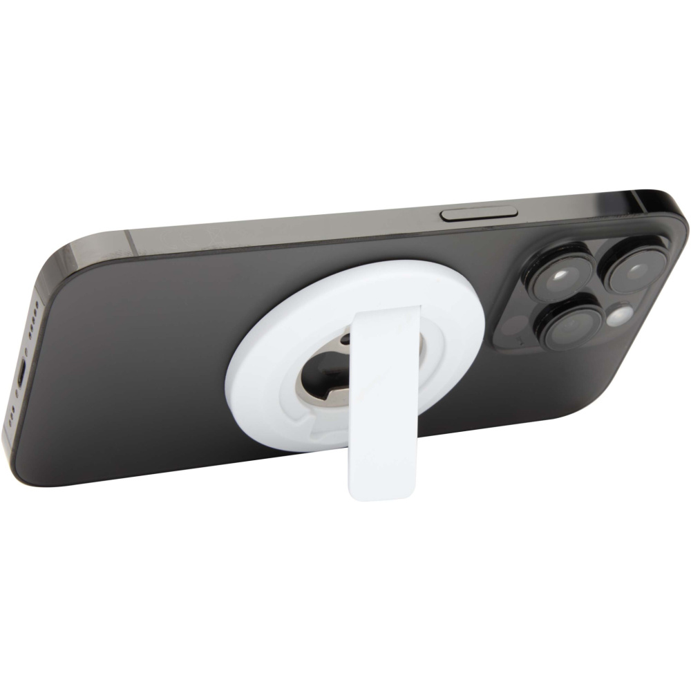 Logo trade corporate gifts picture of: Ain recycled plastic magnetic phone stand with bottle opener