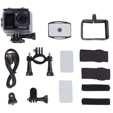 Logo trade advertising product photo of: Prixton DV670 4K dual screen action camera