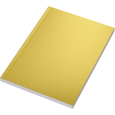 Logo trade promotional items image of: Novella Austen A5 metallic soft cover notebook - 100 sheets