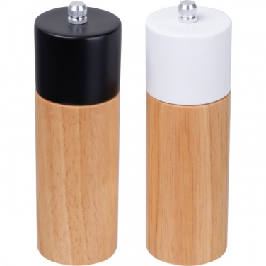 Logo trade promotional products image of: Salt & pepper mill set DAKAR