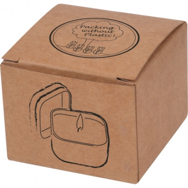 Logo trade promotional giveaways picture of: Candle in tin PRAGUE