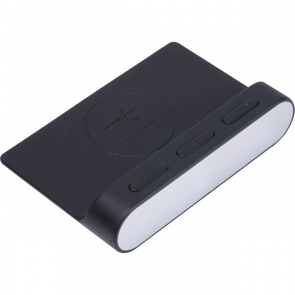 Logotrade promotional product picture of: Alarm Clock and Wireless Charger ADELAIDE