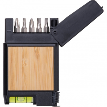 Logo trade promotional giveaway photo of: 3-Meter Tape Measure with Level HALIFAX