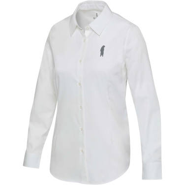 Logo trade promotional giveaway photo of: Citrine twill women's shirt
