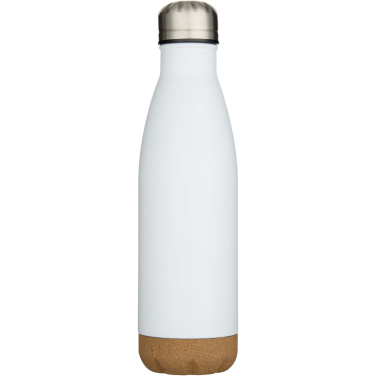 Logo trade promotional gifts picture of: Cove 500 ml double wall vacuum insulated stainless steel water bottle with cork details