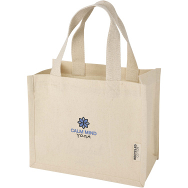Logotrade promotional merchandise image of: Odessa 220 g/m² GRS recycled cotton mini gusset tote bag 9L