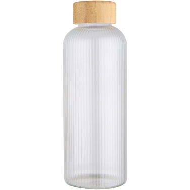 Logotrade promotional giveaway picture of: Mirage 650 ml single-walled borosilicate glass bottle with bamboo lid