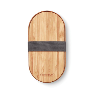 Logo trade advertising products picture of: Black+Blum Stainless Steel Double Bento Box