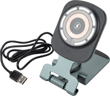 Logo trade promotional product photo of: Phone holder with wireless charger