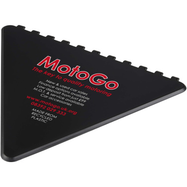 Logo trade advertising products image of: Frosty triangular recycled plastic ice scraper