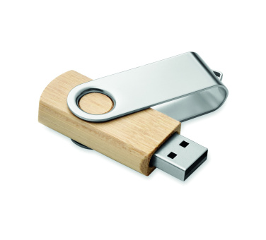 Logotrade corporate gift image of: Techmate bamboo USB 16GB       MO6898-40