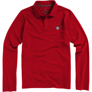 Logo trade corporate gifts picture of: Oakville long sleeve men's polo