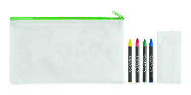 Logotrade promotional product image of: Pencil case with 4 crayons