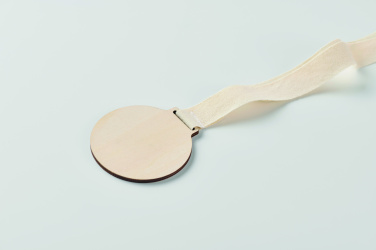 Logo trade corporate gifts image of: Wooden medal