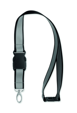 Logo trade promotional giveaways image of: Reflective RPET lanyard