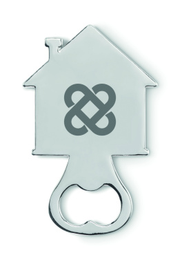 Logo trade promotional products image of: House shape bottle opener