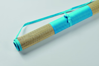 Logo trade promotional giveaways picture of: Natural straw beach mat