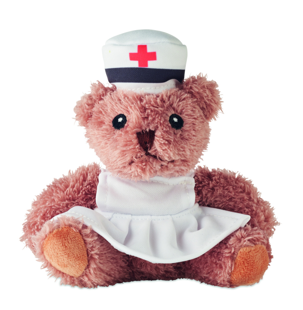 Logo trade promotional merchandise picture of: Teddy bear plush nurse