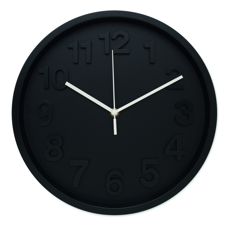 Logo trade promotional items image of: Wall clock in PP