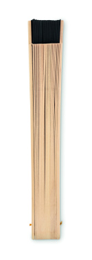 Logo trade promotional giveaways picture of: Wooden hand fan