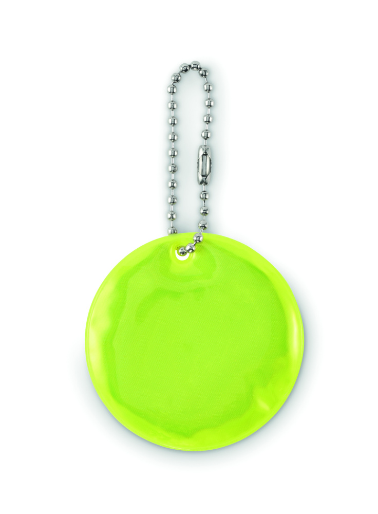 Logo trade promotional item photo of: Round reflective keyring