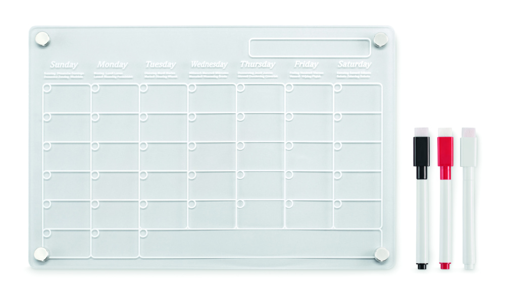 Logotrade promotional products photo of: Magnetic acrylic planner