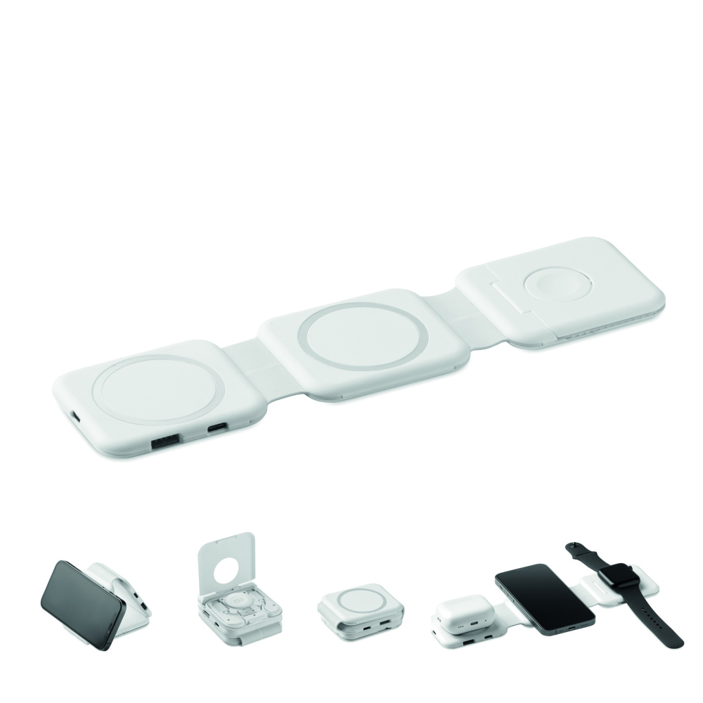 Logo trade promotional merchandise picture of: Foldable charging station