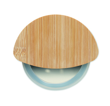 Logotrade promotional item picture of: Round bamboo pizza cutter