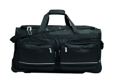 Logo trade promotional products image of: Duffle bag trolley 600D RPET