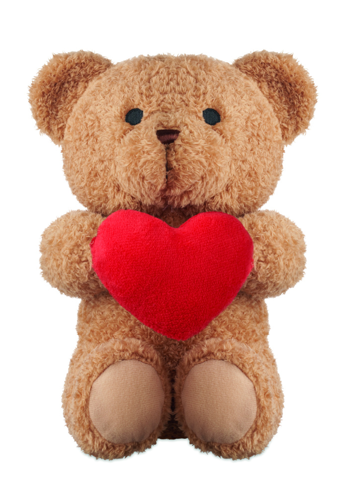 Logotrade promotional giveaway image of: Teddy bear with heart 23cm