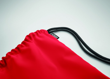 Logo trade promotional giveaways picture of: Large drawstring bag 300D RPET