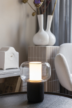 Logotrade promotional product picture of: Lux RCS recycled plastic 10W speaker lamp