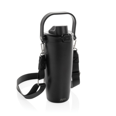 Logo trade corporate gift photo of: Avira Ayala RCS re-steel duosip lockable crossbody tumbler