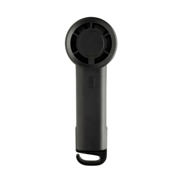Logo trade corporate gifts image of: Twist RCS recycled plastic re-chargeable portable fan