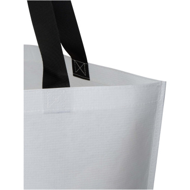 Logo trade promotional gift photo of: Duo GRS recycled double-laminated oversized tote bag 30L