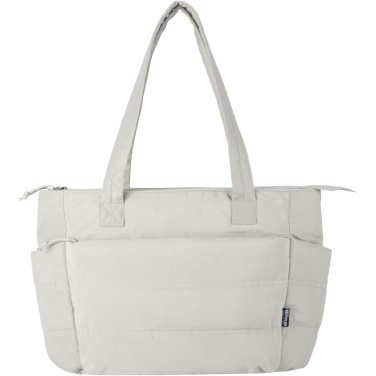 Logotrade advertising products photo of: Puffer 15.6" GRS recycled laptop tote bag 18L