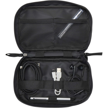 Logo trade advertising product photo of: Resi Plus GRS recycled tech pouch 1L