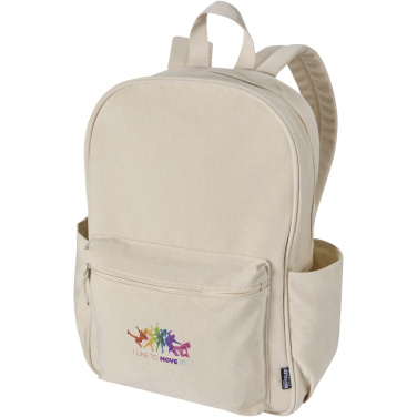 Logotrade advertising product image of: Recanvas 15.6” GRS recycled city backpack 16L