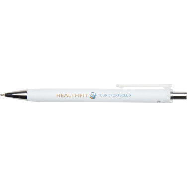Logotrade business gift image of: Feld RCS recycled ballpoint pen with metallic finish (black ink)