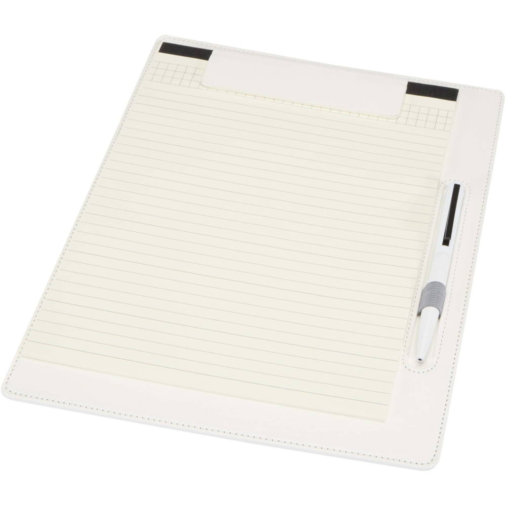 Logo trade promotional product photo of: Clast A4 clipboard with magnetic closure and RCS recycled ballpoint pen (black ink)