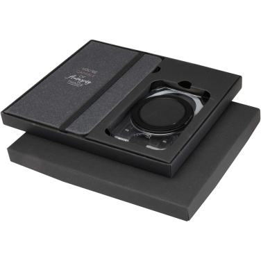 Logotrade advertising product image of: Kern A6 hard cover notebook and MagSafe wallet gift set