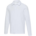 Apollo long sleeve unisex polo, White