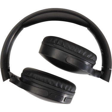Logo trade promotional giveaway photo of: Ancha recycled plastic over-ear wireless Bluetooth® headset
