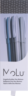 Logo trade promotional giveaway photo of: Metal ballpoint pen Des Moines MoLu