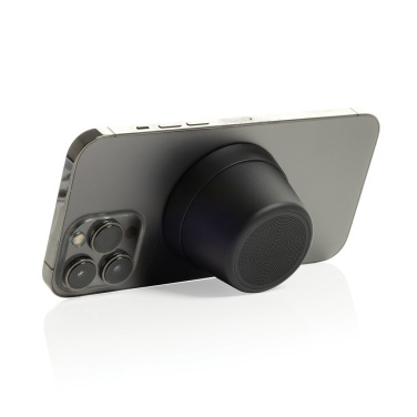 Logo trade promotional merchandise photo of: Nivio RCS recycled aluminum magnetic 5W Speaker